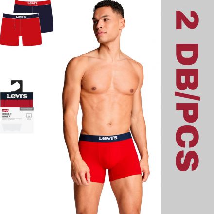 Alsónemű Levi's® Men Solid Basic 2xRB Boxer Brief Red Combo 701222842018 Alsónemű Levi's® Men Solid Basic 2xRB Boxer Brief Red Combo 701222842018
